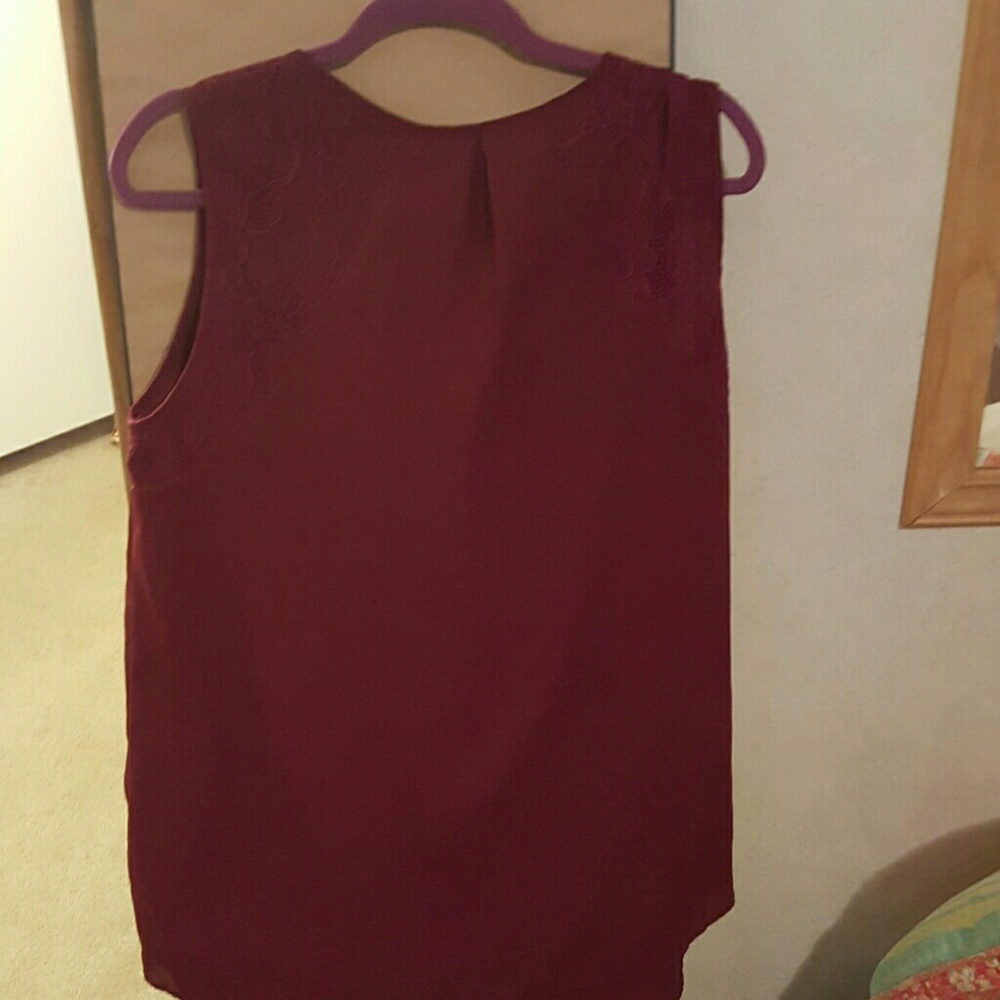 Burgundy blouse
